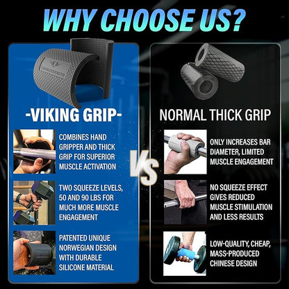 Vikingstrength Grip strength trainer Thick Grip - Combines