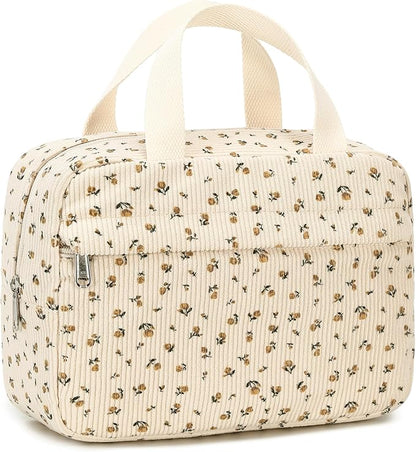 Makeup Bag for Women Cosmetic Bag Large Make Up Organizer Travel Toiletry Bags Waterproof Zipper Tote Pouch Purse for Girls