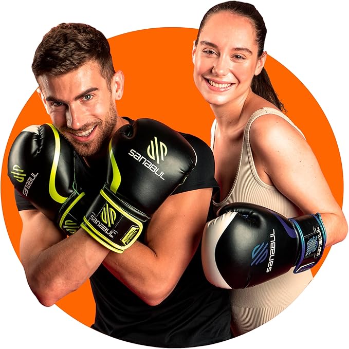 Sanabul Essential Gel Boxing Gloves for Men & Women, Kickboxing MMA, Muay Thai Gloves and Heavy Bag Training Punching & Sparring