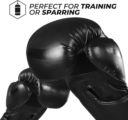 Sanabul Essential Gel Boxing Gloves for Men & Women, Kickboxing MMA, Muay Thai Gloves and Heavy Bag Training Punching & Sparring