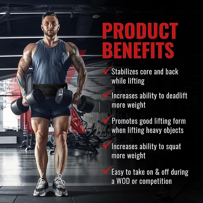 Weight Lifting Belt for Men and Women 6 Inch,