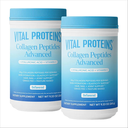 Vital Proteins Collagen Peptides Powder, Hydrolyzed Collagen Peptides Unflavored, Bundle 9.33oz