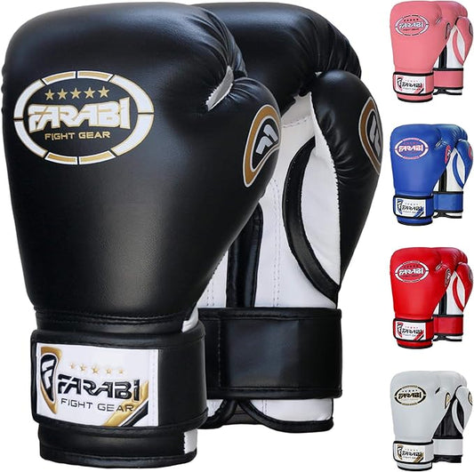 Farabi Sports Kids Boxing Gloves 4, 6, 8-oz Boxing Gloves for Kids Junior Boxing Gloves Youth Boxing Gloves Boys and Girls Boxing Training Gloves for MMA Muay Thai & Punching Bag