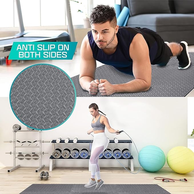 Yes4All 24SQFT-120SQFT Puzzle Exercise Mat for Home Gym
