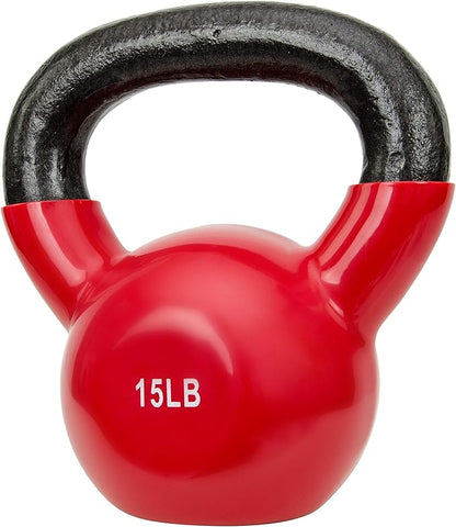 Sunny Health & Fitness Vinyl Coated Kettlebell