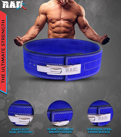 RAD Weight Lifting Belt for Men & Women 4 Inch 10 mm