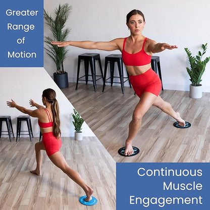 Gliding Discs for Working Out - Exercise Sliders 1 Pair, 4 Streaming