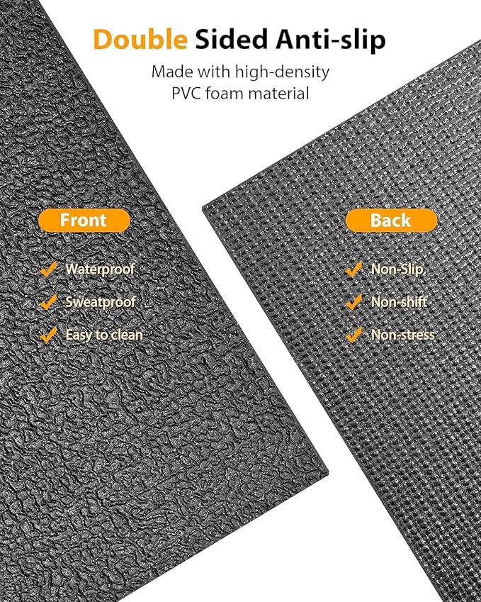 Foldable Rubber Treadmill Mat - Exercise Bike Mat