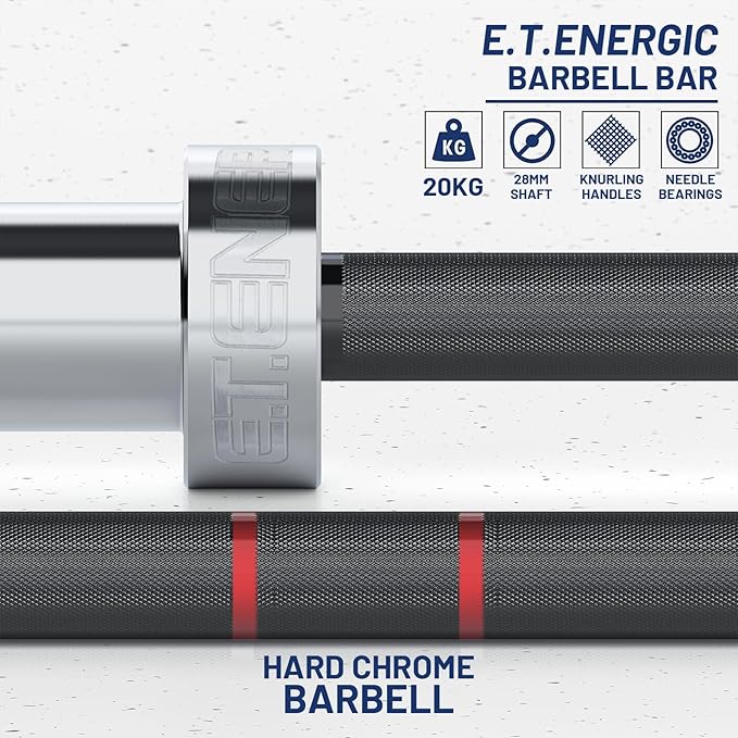 7ft Olympic Barbell Bar 45LB Load 1500-lbs Capacity Available 2" Olympic