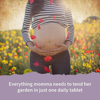 Garden of Life Organics Prenatal Vitamin: Folate for Energy & Healthy Fetal Development, Non-constipating Iron, Vitamin C, B6, B12, D3 – Organic, Non-GMO, Gluten-Free, Vegan, 30 Day Supply