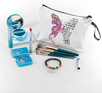 Breast Cancer Care Chemo After Surgery Gifts for Woman Small Cosmetic Makeup Pouches Chemo Care Package for Women