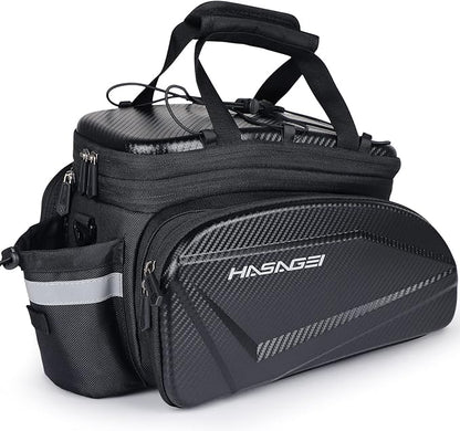 Bike Bag,Bicycle Bag,Bike Rack Bag,35L Capacity,Waterproof,Bike Trunk Storage Travel Bag Panniers for Rear Rack