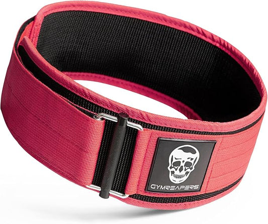 Gymreapers Quick Locking Weightlifting Belt for Bodybuilding 4 Inch