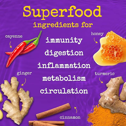 The Twisted Shot | Apple Cider Vinegar Wellness Shots with Honey, Cinnamon, Ginger and Turmeric | Digestion, Immunity and Gut Health Support | Ready to Drink Shots | 100% Organic | 2, 16 fl oz Bottles