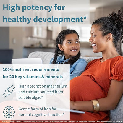 Methylated Prenatal Multivitamin, Folate for MTHFR, High Absorption, Clean Label, Gentle Iron, Choline, Natural Calcium & Magnesium, Vegan Vitamins for Pregnancy, 6 x 60 Tablets, by Igennus