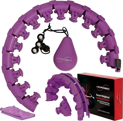 Smart Weighted Exercise Hoop Hoop,24 Section 360° Auto