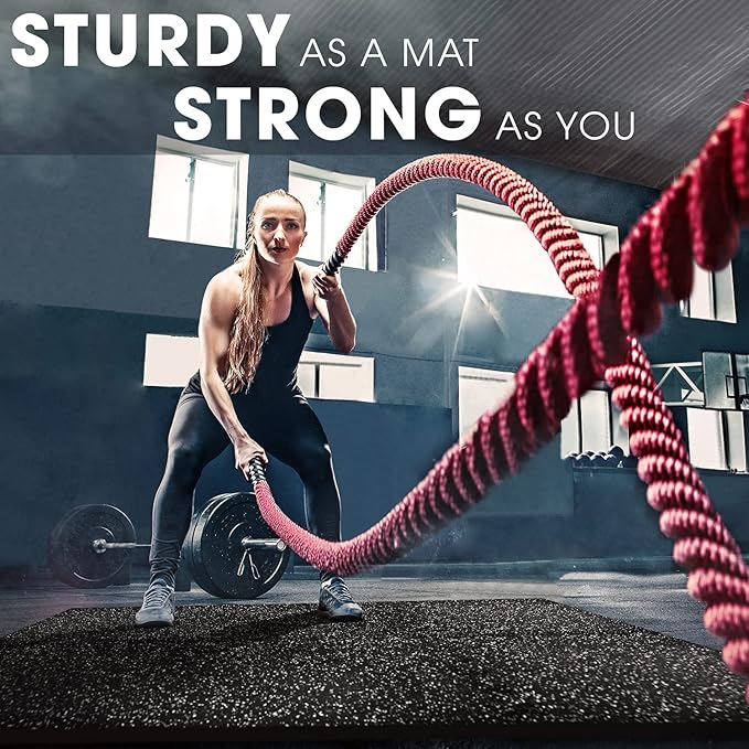 Yes4All Rubber Gym Flooring for Home Gym 0.56" Thick