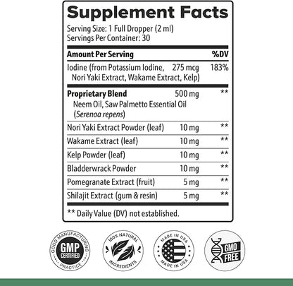 Nature's NutriWave Potent Stream Drops - Original Formula, Natural Prostate Supplements for men, bladder control supplements with Saw Palmetto - Reduce Bathroom Trips, Urinary Support - 1 Month Supply