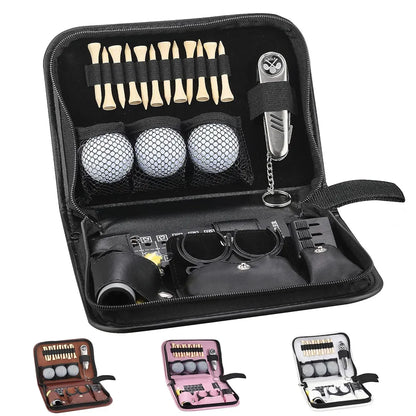 Golf Gifts for Men and Women,Golf Accessories Set with Hi-End Case,Golf Balls,Golf Tees,Golf Multifunctional Divot Tool,Rangefinder Golf Brush,Golf Scorer，Golf Ball Clamp