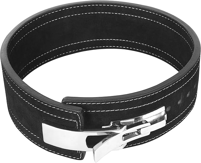 Weight Lifting Lever Belt Cowhide Gym Leather Belt 10mm Powerlifting