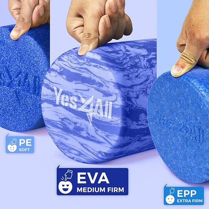Yes4All Medium-Density EVA Foam Roller for Physical Therapy