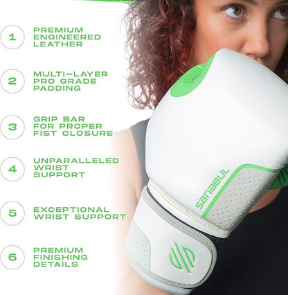 Sanabul Hyperstrike Boxing Gloves for Women, Kickboxing MMA Muay Thai Gloves, Training Sparring Punching Heavy Bag.