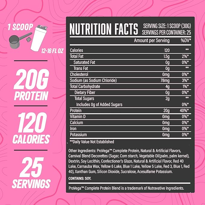 Huge Supplements Vegan Protein Powder - Birthday Cake - Superior Plant-Based Protein Powder, 20g Protein Per Serving