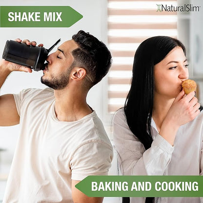 NaturalSlim Resistant Starch with Organic Green Banana Flour and Pea Starch Blend - Non-GMO & Gluten Free - Metabolism & Gut Health Support - 16 Servings