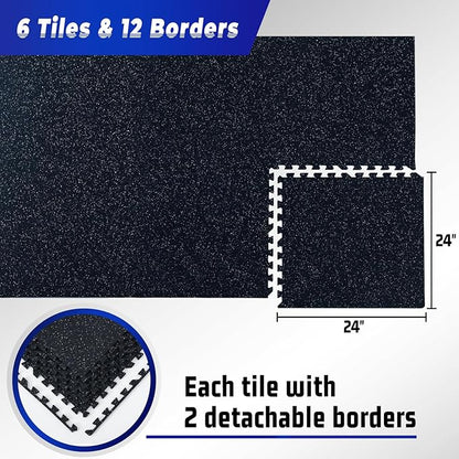 SUPERJARE 0.56'' Thick 6 Pcs 24 Sq Ft