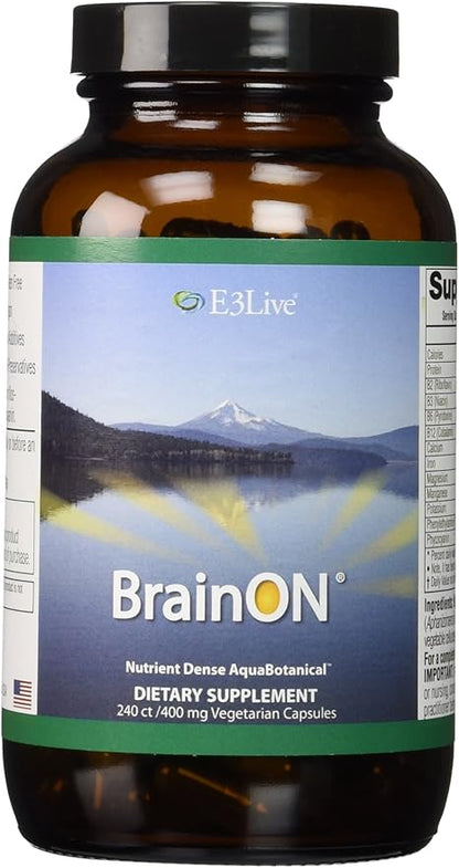 E3LIVE Blue Majik Organic Spirulina Powder: Superfood Your Way to Radiant Health and Wellness - No Fishy Smell, 100% Vegan Protein 240 Count