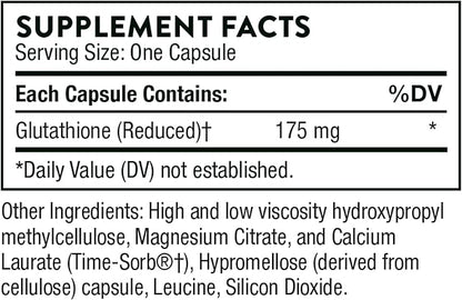THORNE Glutathione-SR - Sustained-Release Glutathione for Antioxidant Support - 60 Capsules