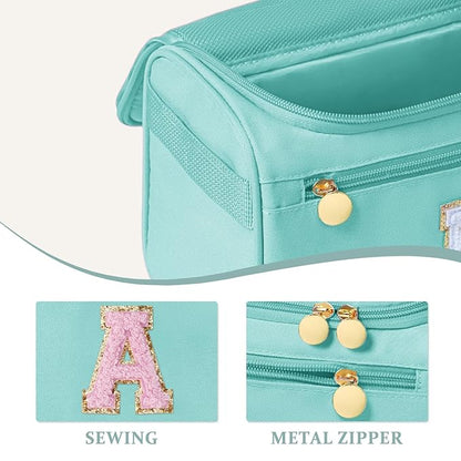 COSHAYSOO Hanging Travel Toiletry Bag for Women Toiletries Make Up Organizer Bridesmaid Proposal Engagement Gifts Bridal Shower Bachelorette Party Favors Bride Maid of Honor Godmother Gift Teal A