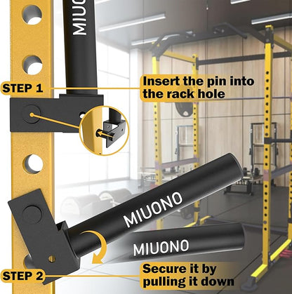 Weight Plate Holder, Weight Plate Rack Storage for 2X2 Power Rack Attachments, Extended Version Hang More 2" Weight Plates (1 Pair)