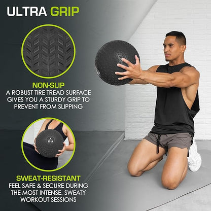 ProsourceFit Slam Medicine Balls 5 10, 15, 15, 20, 20, 25, 25, 30, 30, 50lbs 50lbs Smooth