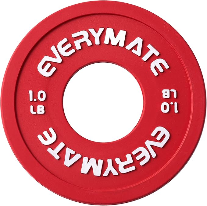 Rubber Fractional Weight Plates Set of 8 Micro 0.25LB 0.5LB 0.5LB 0.75LB 0.75LB 1 1 LB