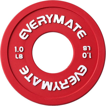 Rubber Fractional Weight Plates Set of 8 Micro 0.25LB 0.5LB 0.5LB 0.75LB 0.75LB 1 1 LB