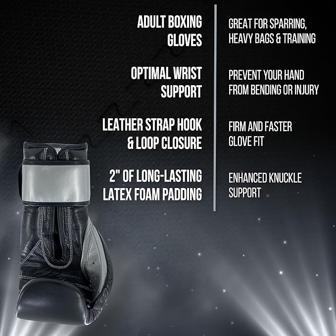 CLETO REYES Training Gloves with Leather Strap & Attached Thumb and Hook & Loop Closure