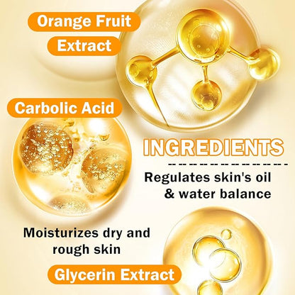 9 Pcs Travel Size Skin Care Set With Toner, Eye Cream, Facial Cleanser, Cream, Serum, Soap, Orange Masks, Hydrating Wash - Skincare Kit for All Skin Types