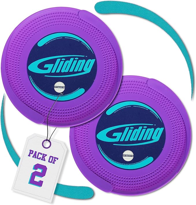 Gliding Discs for Working Out - Exercise Sliders 1 Pair, 4 Streaming