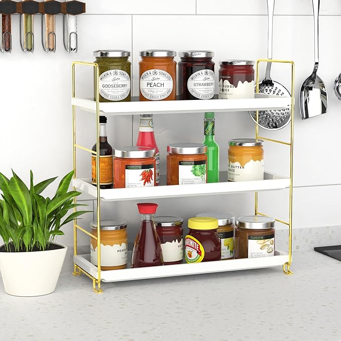 FSyueyun 3-Tier Makeup Shelf Organizer