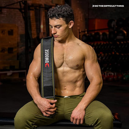 DMoose Weight Lifting Belt for Men & Women 2 in 1 Adjustable 4" 6" 6" Width