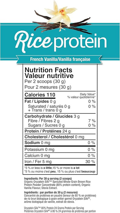Prairie Naturals Organic Sprouted Brown Rice Protein Vanilla, 12.7 Ounce