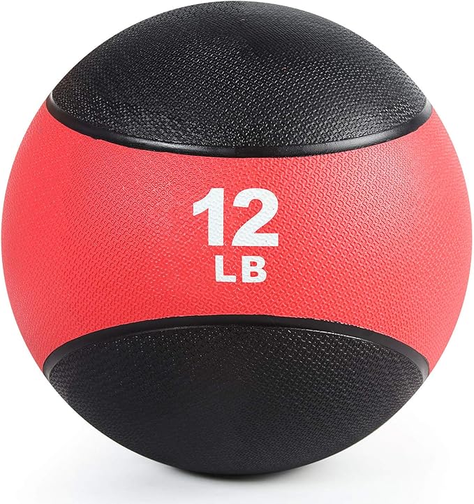 RitFit Weighted Medicine Ball - Non-Slip Rubber Shell