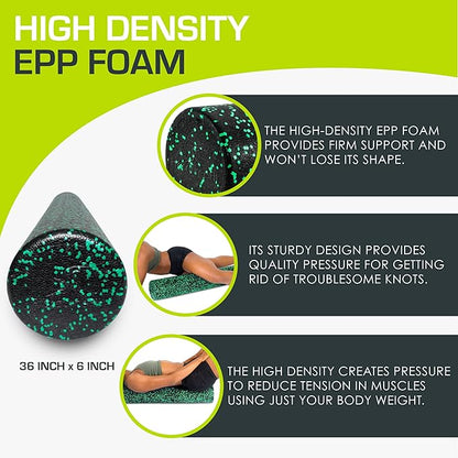 ProsourceFit High Density Foam Rollers 12 - Inches long