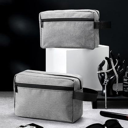 Paterr 16 Pcs Travel Toiletry Bag for Women Men Large Water Resistant Shaving Bag Hanging Cosmetic Bag with Handle and Divider Storage Travel Pouch Case (Gray)