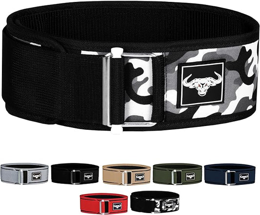 IBRO Quick Locking Premium Weight Lifting Belt - Powerlifting 4 Inch