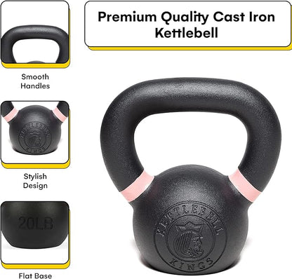 Kettlebell Kings Powder Coated Kettlebell Weights 5-90 LB