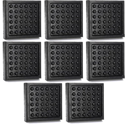 8 Pack Non Slip Exercise Equipment Mat 4 x 4 x 0.8 Inch