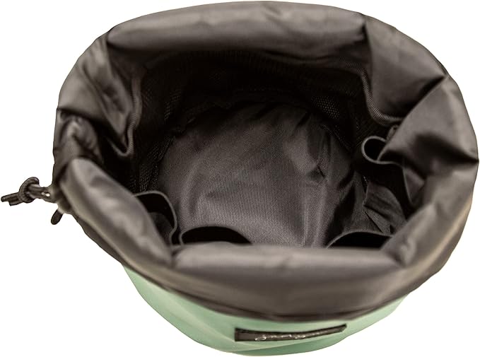 Jadyn Durable Cinch Top Makeup Organizer - Compact Travel Makeup Bag - 7 Interior Pockets for Cosmetics - Drawstring Toiletry Travel Bag for Women - 6L Storage Capacity - (Sage Green)