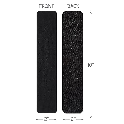 CURAD Performance Series IRONMAN Kinesiology Tape, Pain Management Technology, Sweat & Water-Resistant Athletic Tape, Compression Support for Joints & Muscles, Black, 2 x 10 inches, 1 Roll (20 Strips)